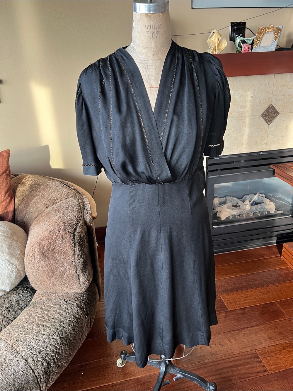 Vintage 40s 50s swing dress